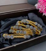 Zircon diamond cut bangles