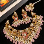 Turkish motherpearl stone bridal necklace