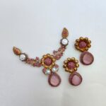 Royal antique style gems necklace