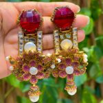 Turkish earings egyption stone having