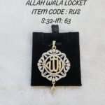 Ad zircon stone allah pendent