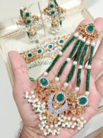 Bridal choker set wd jhumar - Image 2