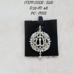 Ad zircon stone allah pendent