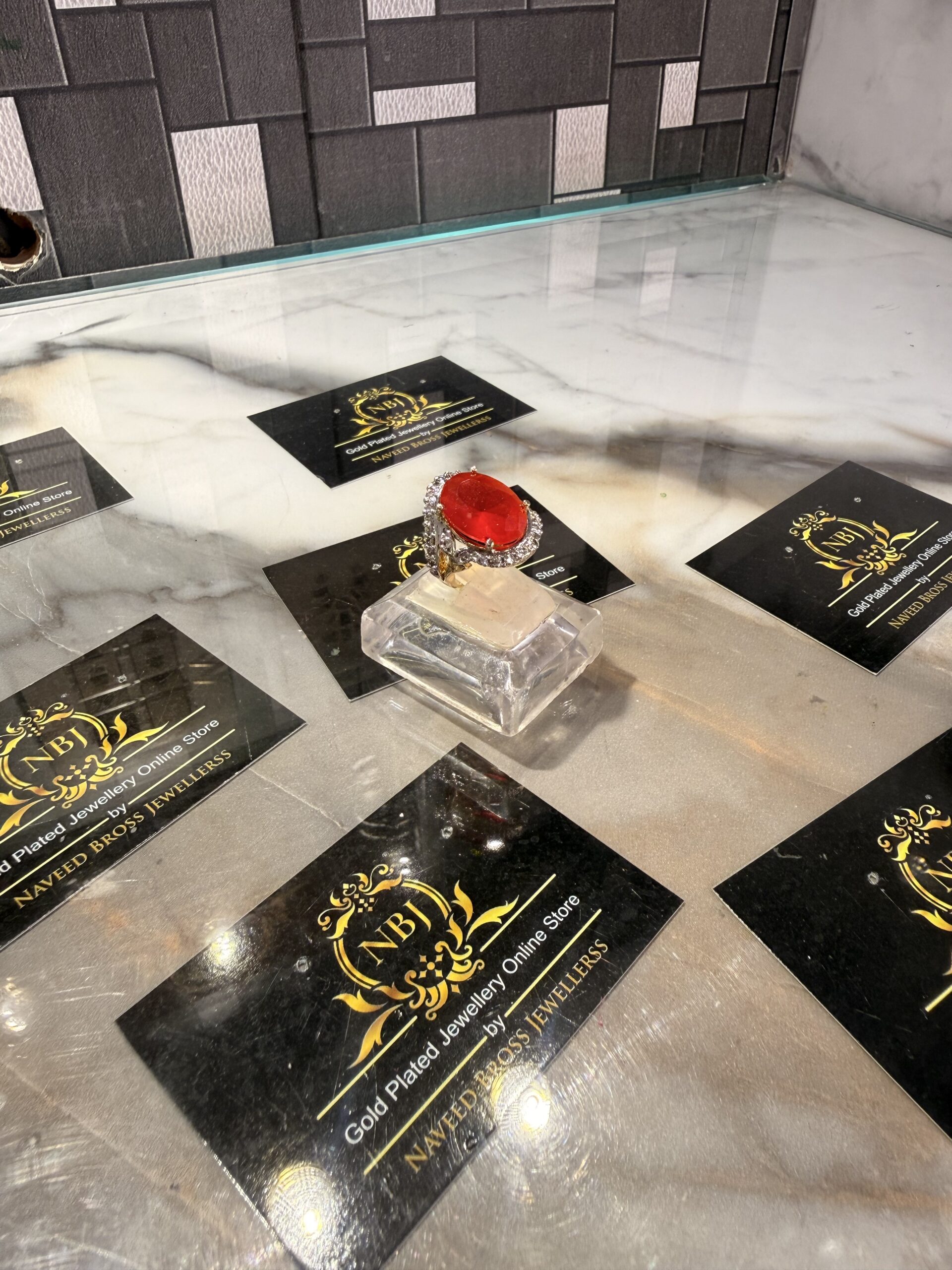 IMG_5911 Diamond cut goldplated ring - Image 1