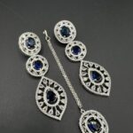 Ad zircon earings teeka