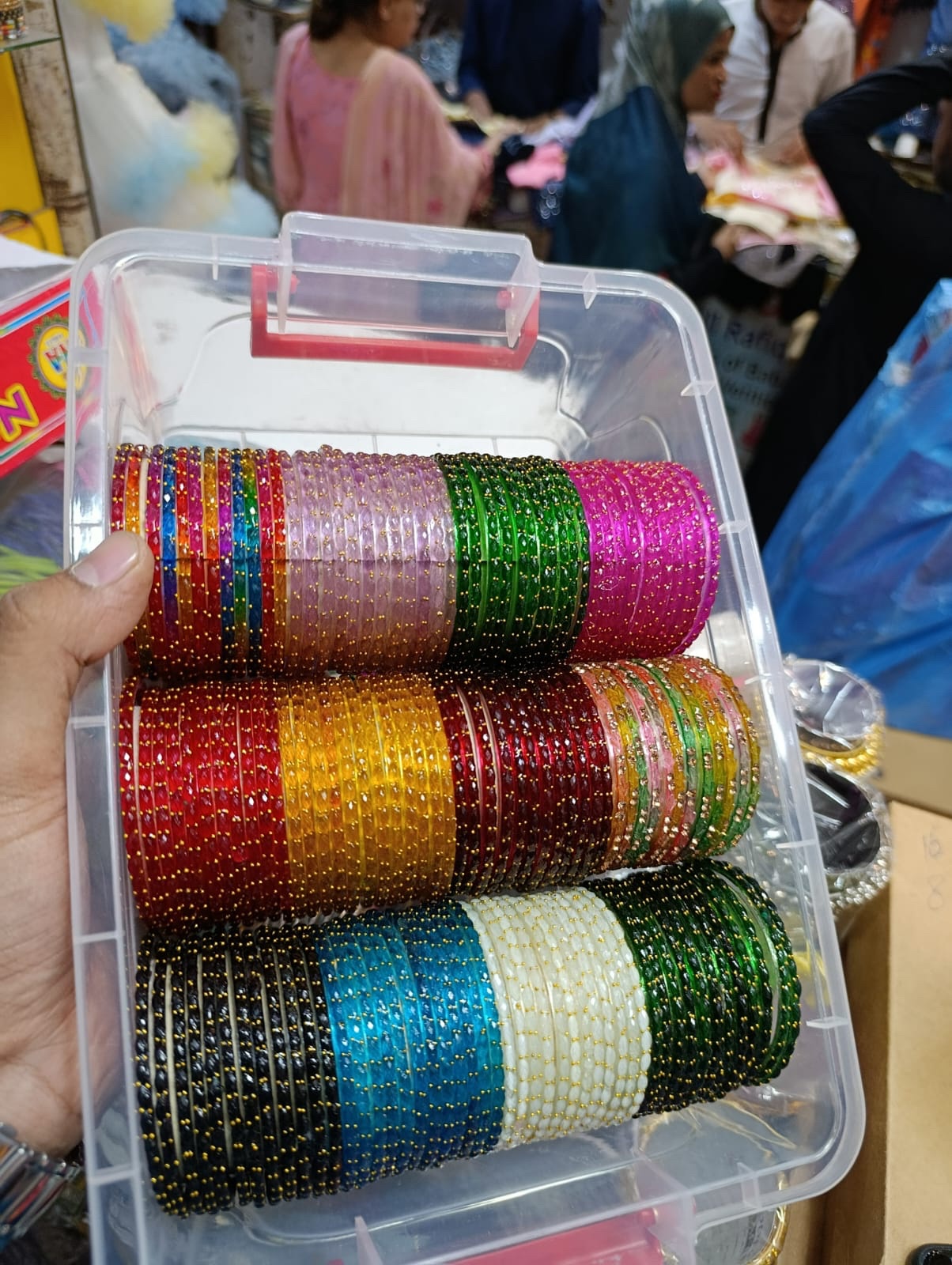 fe54ce16-9bcf-492b-8c23-3319bcfc9470 Maya ali bangles With golden kare - Image 1