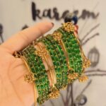 Raindrop bangles with ghungroo