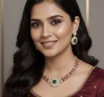 American Diamond Necklace Set ✨
Total zircon sparkle with rich finishing 💎
Available in Red & Green colour combination
Perfect for bridal & festive wear 👑 - Image 2