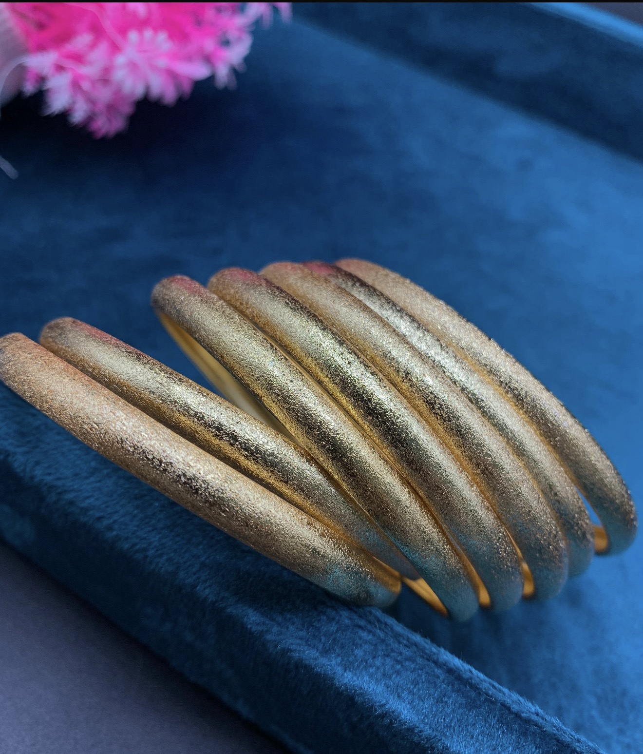 screenshot-55 *Seven Pcs Shabnam Gold Polish Bangles Set All Sizes Available 2.2 2.4 2.6 2.8 2.10 - Image 1