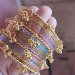 kashmiri bangles with rain drop