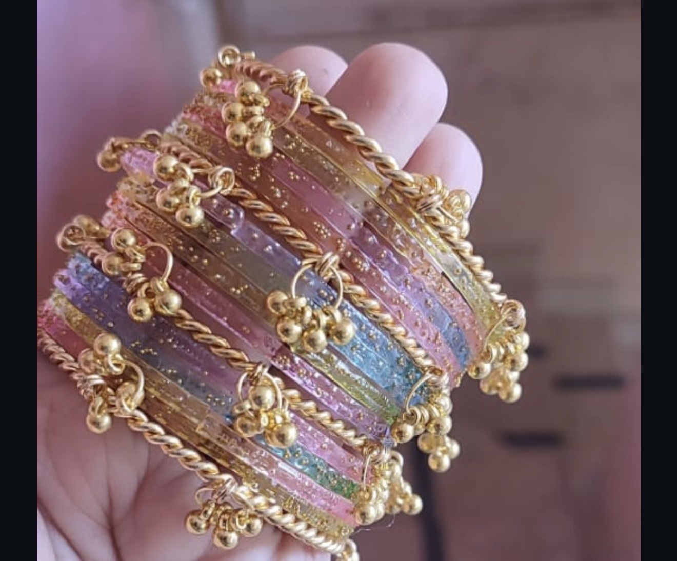 screenshot-56 kashmiri bangles with rain drop - Image 1