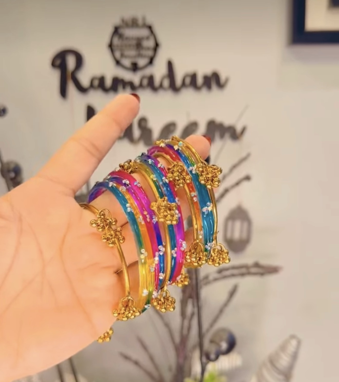 screenshot-58 Raindrop bangles with kashmiri bangles - Image 1