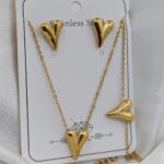 Heart combo set stainless steel