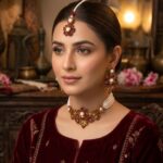 Sonam flowery choker set