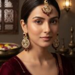 Kanza earrings teeka