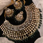 Jasmin kundan heavy necklace
