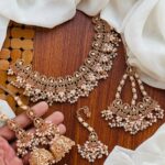 Ira necklace with jhumar